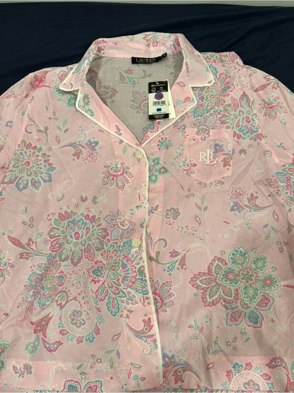 Ralph Lauren Pink Floral Woman’s Pajama Set - Picture 2 of 7